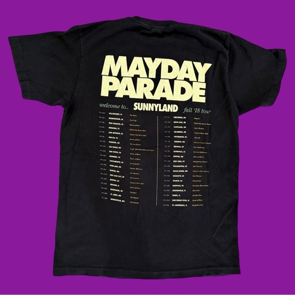 2018 Mayday Parade Tour Tee - Picture 2 of 4